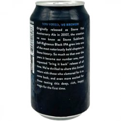 Stone Brewing Co. Stone Brewing Stone Sublimely Self-Righteous Black IPA - Beer Shop HQ