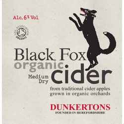 Dunkertons Black Fox Organic Cider