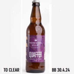 YORKSHIRE HEART BREWERY Quaffer 3.6% - Beer Paradise