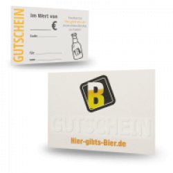 Gutschein 15 EUR - Hier-gibts-Bier.de