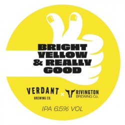Verdant Brewing Co Bright Yellow And Really Good