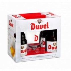 Moortgat Confezione Duvel Gift Pack (4x33cl + 1 bicchiere) - Cantina della Birra