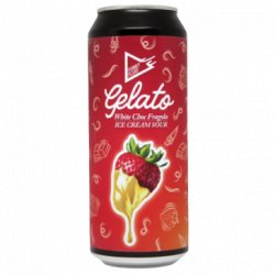 Funky Fluid Gelato: White Choc Fragola Sour 50 cl Lata  - OKasional Beer