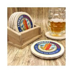 Unertl Weissbier Haag Bieruntersetzer aus Naturstein - Biershop Bayern