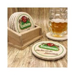 Privatbrauerei Krautheimer aus Franken Bieruntersetzer aus Naturstein - Biershop Bayern