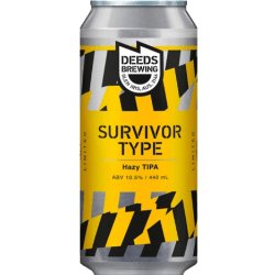 Deeds Brewing Survivor Type Hazy TIPA - The Beer Drop