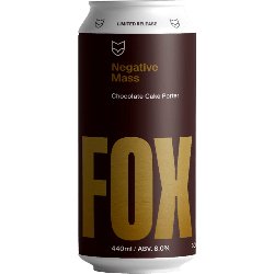 Fox Friday Negative Mass Chocolate Cake Porter - The Beer Drop