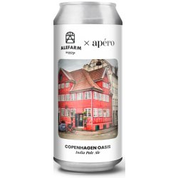 Alefarm & Ape´ro Brew Copenhagen Oasis IPA Untappd 3,6  - Fish & Beer