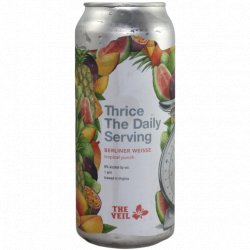 The Veil Brewing Co. Thrice the Daily Serving: Tropical Punch (Freaky Friday Edition) - Dokter Bier