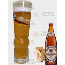 Weihenstephaner Pack 6 botellas 50 cl y 1 vaso - Cervezas Diferentes