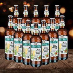 Sam Smiths British Pure Brewed Organic Lager 550ml Bottles - 5.00% ABV (12 Pack) - Beerhunter