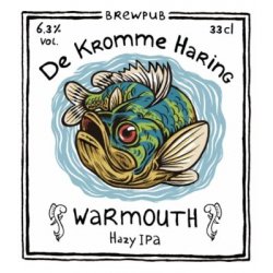 De Kromme Haring - Warmouth - 20L Inox keg - Hopping Borders