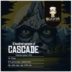 GWAREK A hundred percent of CASCADE Yesteryear IPA - Sklep Impuls