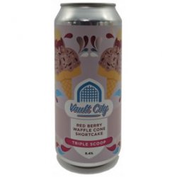 Vault City Brewing Red Berry Waffle Cone Shortcake Triple Scoop