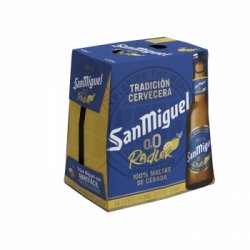 Cerveza San Miguel 0,0 con limón pack de 6 botellas de 25 cl. - Carrefour España