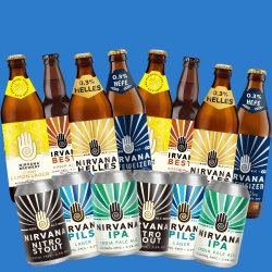 Nirvana Brewing Alcohol Free Discovery 14 Beer Pack (0.5% ABV) - Wise Bartender