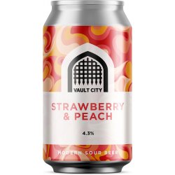 Vault City Strawberry & Peach Sour   - Quality Drops Craft Beer