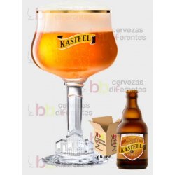 Kasteel Pack 6 botellas 33 cl y 1 copa - Cervezas Diferentes