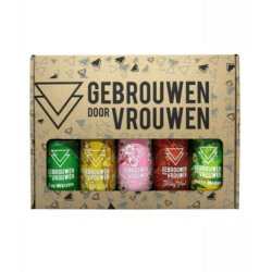 Gebrouwen Door Vrouwen Cadeauverpakking 5-pack - Bierwinkelier