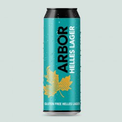 Arbor, Gluten Free Helles Lager, 4.2%, 568ml - The Epicurean