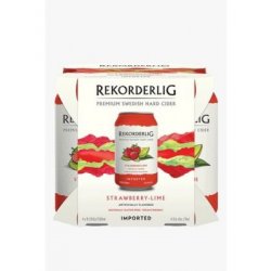 REKORDERLIG SWISS STRAWBERRY LIME CIDER 12oz 4PK CANS - Schaefer’s