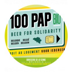 Brasserie De La Senne - 100PAP BIO - 20L Inox vat - Hopping Borders