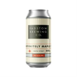 Padstow Definitely Maple - Maple Stout 5% 440ml - Drink Finder