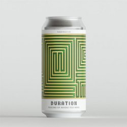 Duration Brewing, You End Up Where You Were, Table Beer, 3.0%, 440ml - The Epicurean