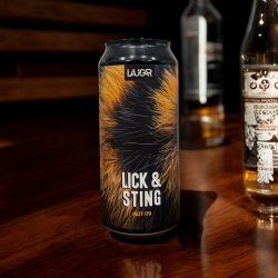 LAUGAR LICK & STING HAZY IPA LATA 440 ml - Hidden Beers