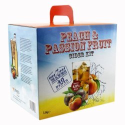 Youngs Peach & Passion Fruit Cider Kit - 40 Pints - Brewbitz Homebrew Shop