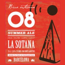 Birra 08 Caixa de “La Sotana” - Birra 08