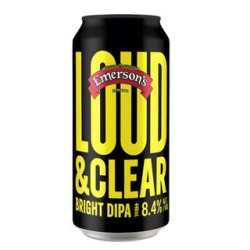 Emersons Loud and Clear Bright Double IPA 440ml - The Beer Cellar