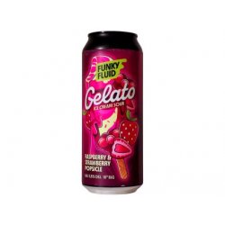 Funky Fluid - 18°Gelato: Raspberry & Strawberry Popsicle 500ml can 5,5% alc. - Beer Butik