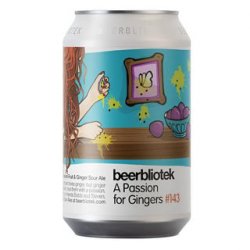 Beerbliotek A Passion For Gingers Sour 330ml - The Beer Cellar