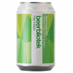 Beerbliotek Hip Hops West Coast IPA 330ml - The Beer Cellar