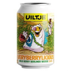 Uiltje Very Berrylicious Wild Berry Berliner Weisse 330ml - The Beer Cellar