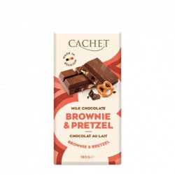 Cachet Melk Brownie Pretzel 31% 180Gr - Belgian Beer Heaven