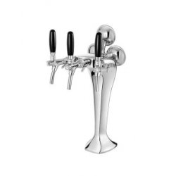 Torre Cobra 3 vias LED cromada (Talos) - Beerland Store