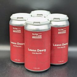 Slow Lane Leann Dearg - Irish Red Ale Can 4pk - Saccharomyces Beer Cafe