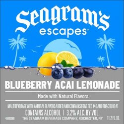 Seagram’s Escapes Seagram