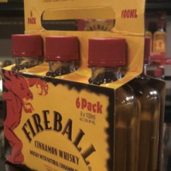 Fireball Whiskey 100 ml- 6 pack - Beverages2u