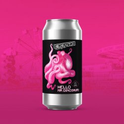 Neon Raptor Hello Mr Dinosaur X Message In A Bottle Collab - Neon Raptor Brewing Co.