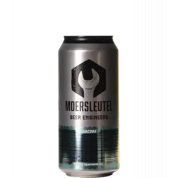 Moersleutel Craft Brewery Barcode: Silver & Aquamarine