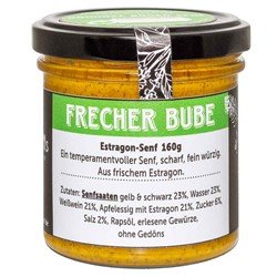 Glenns Senf Glenns Rügener Senf - FRECHER BUBE - ESTRAGON - 160g - Bierpost