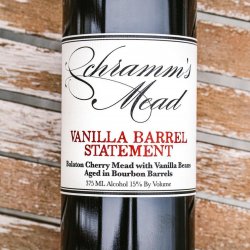 Schramm’s Mead Vanilla Barrel Statement (Batch 2)