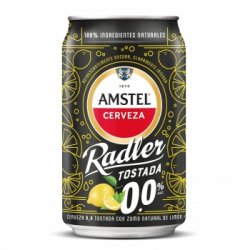 Cerveza tostada Amstel 0,0 Radler con limón lata 33 cl. - Carrefour España