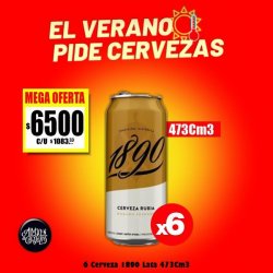 VERANO 25 - 6 Latas 1890 473Cm3 - Almacén de Cervezas