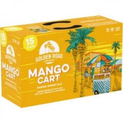 Golden Road Mango Cart Wheat Ale 12oz cans- 15 pack - Beverages2u