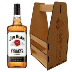 Whiskey Jim Beam Bourbon + Canastilla Six Pack Cerveza Artesanal - Be Hoppy!