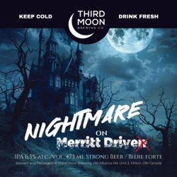 Third Moon Brewing Company Nightmare on Merritt Drive